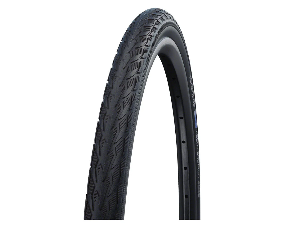 Schwalbe Delta Cruiser Plus Tire (Black/Reflective) (Wire) (Green Compound) (PunctureGuard) (E25) (26") (1-3/8") (590...